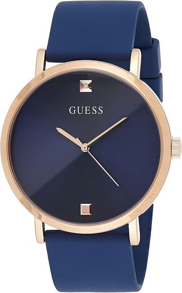 Guess Armbanduhr Guess Silikon Armband Blau 44mm W1264G3